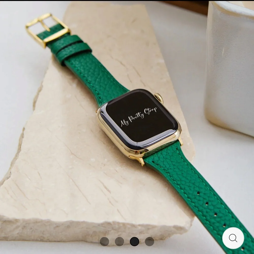 Gold and Green Smartwatch